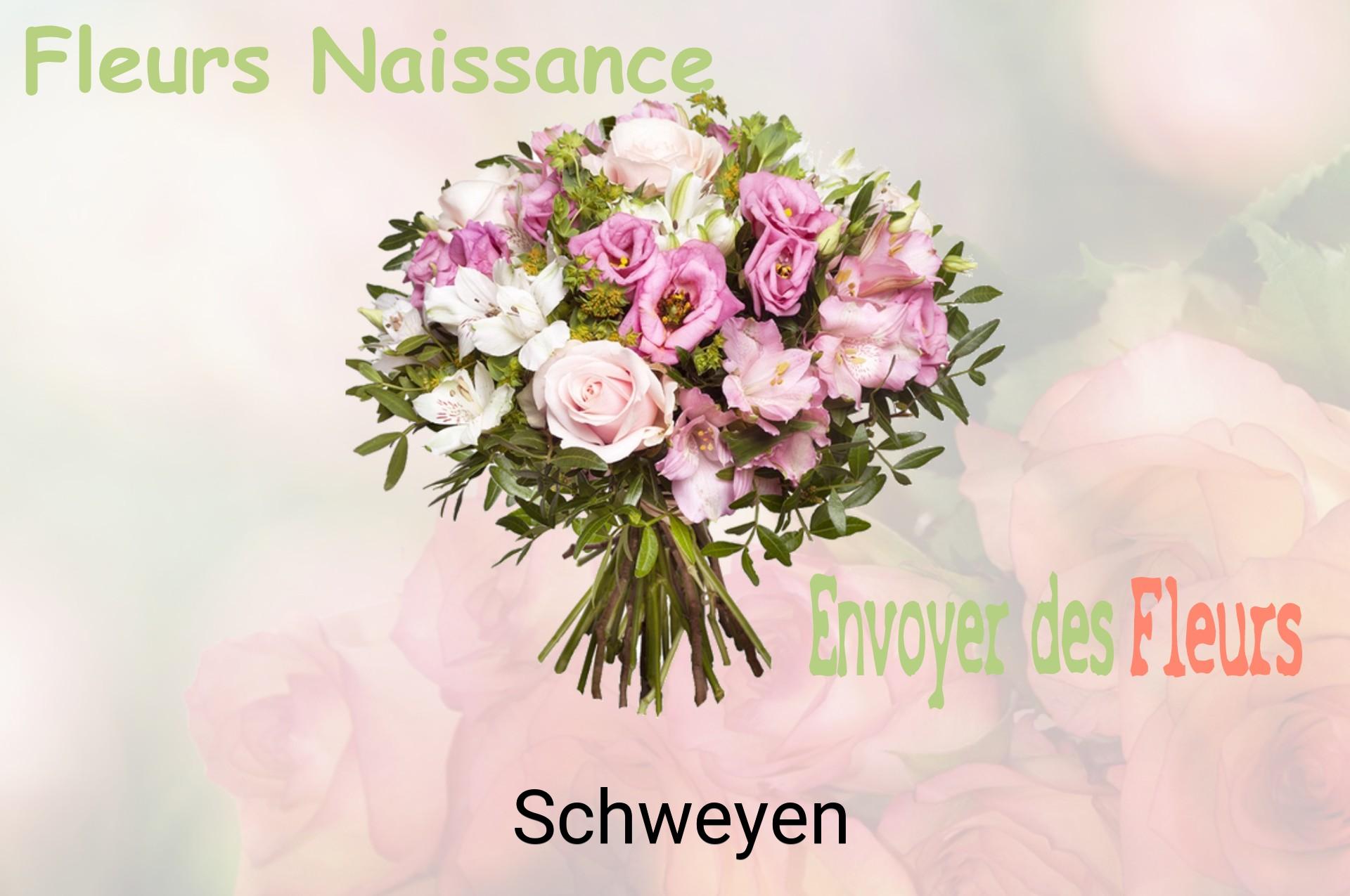 Bouquet de fleurs de naissance livré à Schweyen